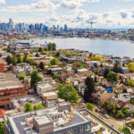 View of the Seattle skyline and Lake Union